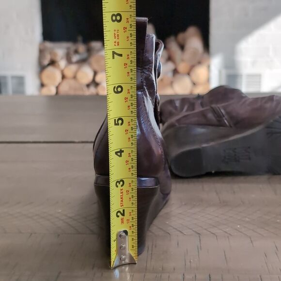 Miz Mooz Nimah Wedge Boot Mocha Size 39 - Picture 15 of 15